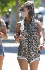 ALESSANDRA AMBROSIO Wearing a Mask Out in Los Angeles 06/11/2020