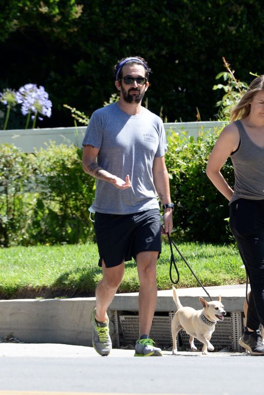 ALICIA SILVERSTONE Out Walks Her Dog in Los Angeles 06/14/2020