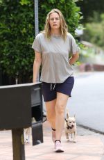 ALICIA SOLVERSTONE in Shorts Out with Her Dogs in Los Angeles 06/17/2020