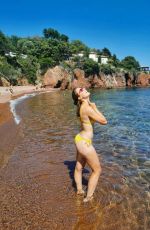ALIZE CORNET in a Yellow Bikini at a Beach 05/28/2020