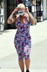 AMBER ROSE in Tights Out in Los Angeles 06/20/2020