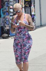 AMBER ROSE in Tights Out in Los Angeles 06/20/2020
