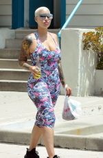 AMBER ROSE in Tights Out in Los Angeles 06/20/2020