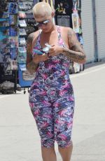 AMBER ROSE in Tights Out in Los Angeles 06/20/2020