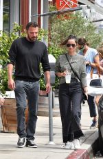 ANA DE ARMAS and Ben Affleck at Brentwood Country Mart 06/20/2020