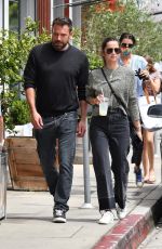 ANA DE ARMAS and Ben Affleck at Brentwood Country Mart 06/20/2020