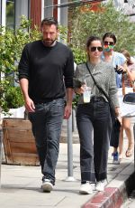 ANA DE ARMAS and Ben Affleck at Brentwood Country Mart 06/20/2020