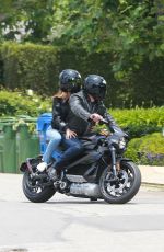 ANA DE ARMAS and Ben Affleck on His Motorcycle Out in Los Angeles 06/02/2020