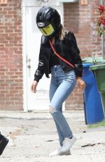 ANA DE ARMAS and Ben Affleck on His Motorcycle Out in Los Angeles 06/02/2020