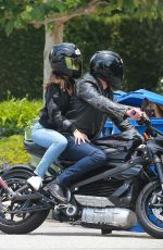 ANA DE ARMAS and Ben Affleck on His Motorcycle Out in Los Angeles 06/02/2020