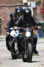 ANA DE ARMAS and Ben Affleck on His Motorcycle Out in Los Angeles 06/02/2020