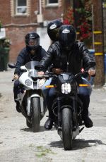 ANA DE ARMAS and Ben Affleck on His Motorcycle Out in Los Angeles 06/02/2020