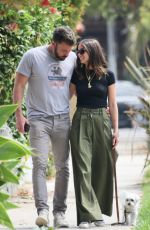 ANA DE ARMAS and Ben Affleck Out with Their Dog in Venice Beach 06/22/2020