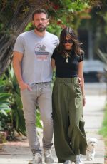 ANA DE ARMAS and Ben Affleck Out with Their Dog in Venice Beach 06/22/2020