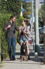 ANA DE ARMAS and Ben Affleck Out with Their Dogs in Santa Monica 06/29/2020
