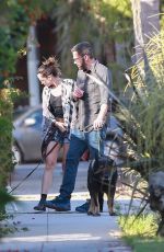 ANA DE ARMAS and Ben Affleck Out with Their Dogs in Santa Monica 06/29/2020