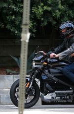 ANA DE ARMAS and Ben Affleck Riding a Bike Out in Los Angeles 06/16/2020