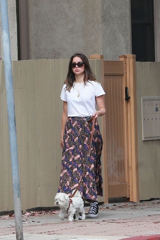 ANA DE ARMAS Out with Her Dog in Santa Monica 06/17/2020