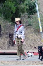 ANDIE MACDOWELL Out Hiking with Her Dogs in Los Angeles 06/11/2020