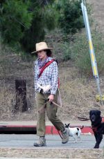 ANDIE MACDOWELL Out Hiking with Her Dogs in Los Angeles 06/11/2020