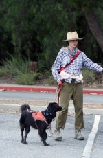 ANDIE MACDOWELL Out Hiking with Her Dogs in Los Angeles 06/11/2020