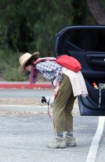 ANDIE MACDOWELL Out Hiking with Her Dogs in Los Angeles 06/11/2020