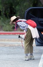ANDIE MACDOWELL Out Hiking with Her Dogs in Los Angeles 06/11/2020