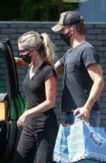 ANNABELLE WALLIS Leaves a Pet Supply Store in Los Feliz 06/18/2020