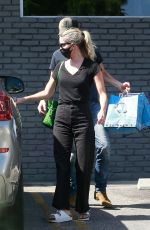 ANNABELLE WALLIS Leaves a Pet Supply Store in Los Feliz 06/18/2020