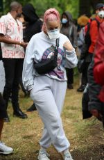 ANNE MARIE at Black Lives Matter Protest in London 06/03/2020