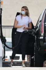APRIL LOVE GEARY at a Gas Station in Malibu 06/25/2020