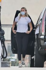 APRIL LOVE GEARY at a Gas Station in Malibu 06/25/2020