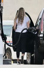 APRIL LOVE GEARY at a Gas Station in Malibu 06/25/2020