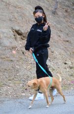 ARIANA GRANDE Out Hikinig with Her Dog in Los Angeles 06/21/2020