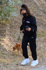 ARIANA GRANDE Out Hikinig with Her Dog in Los Angeles 06/21/2020