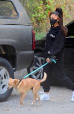 ARIANA GRANDE Out Hikinig with Her Dog in Los Angeles 06/21/2020