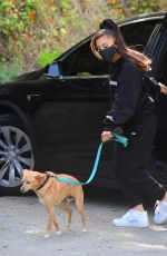 ARIANA GRANDE Out Hikinig with Her Dog in Los Angeles 06/21/2020