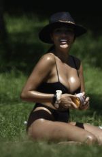 ARIANNA AJTAR in Bikini Sunbathing at a Park in Manchester 06/25/2020