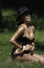 ARIANNA AJTAR in Bikini Sunbathing at a Park in Manchester 06/25/2020
