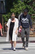 ASHLEE SIMPSON and Evan Ross Out in Sherman Oaks 06/17/2020