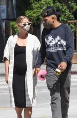 ASHLEE SIMPSON and Evan Ross Out in Sherman Oaks 06/17/2020