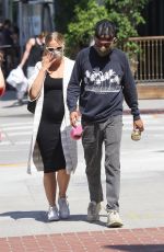 ASHLEE SIMPSON and Evan Ross Out in Sherman Oaks 06/17/2020