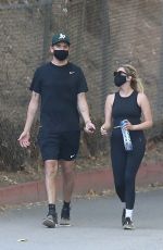 ASHLEY BENSON and G-Eazy Out Hiking in Los Angeles 06/25/2020