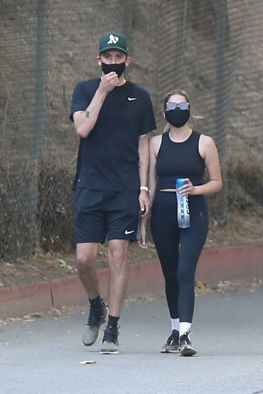 ASHLEY BENSON and G-Eazy Out Hiking in Los Angeles 06/25/2020