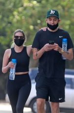 ASHLEY BENSON and G-Eazy Out Hiking in Los Angeles 06/25/2020