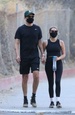 ASHLEY BENSON and G-Eazy Out Hiking in Los Angeles 06/25/2020