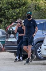 ASHLEY BENSON and G-Eazy Out Hiking in Los Angeles 06/25/2020