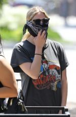 ASHLEY BENSON Wearing Banda Mask Out in West Hollywood 06/13/2020