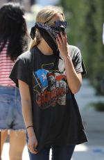 ASHLEY BENSON Wearing Banda Mask Out in West Hollywood 06/13/2020