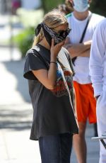 ASHLEY BENSON Wearing Banda Mask Out in West Hollywood 06/13/2020